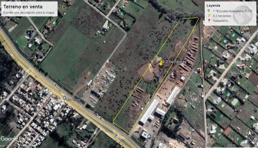 Vendo gran terreno Industrial en Huilquilemu, Talca